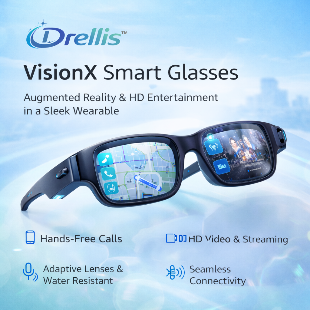 Drellis™ VisionX Smart Glasses